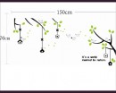 Branches with Green Leaves Wall Decal Vinyl Tree Art Stickers